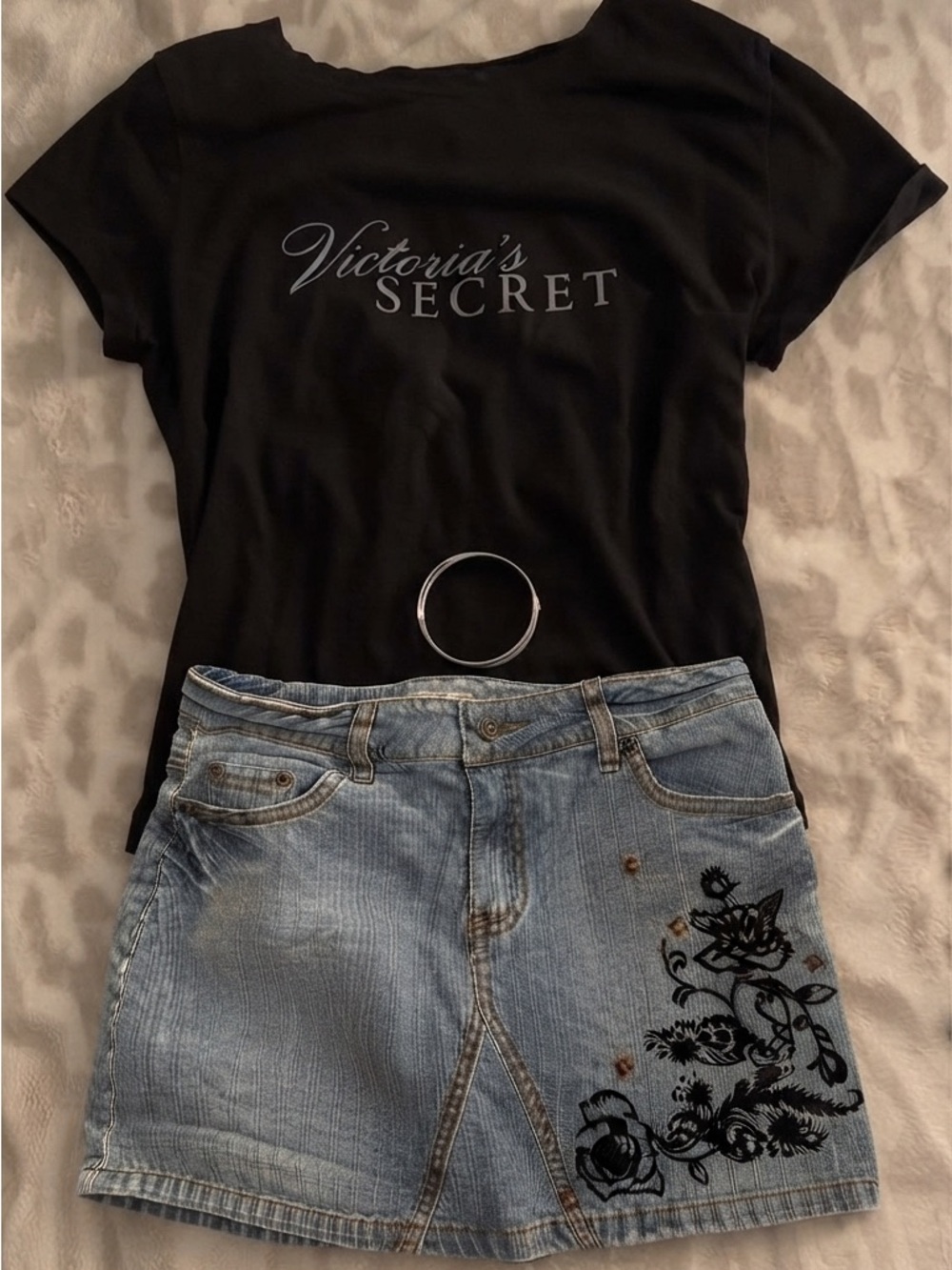 Y2K Blue Denim mini Skirt
